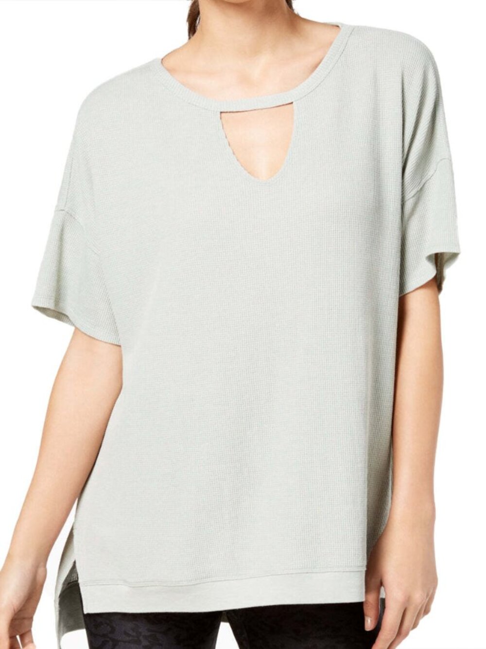 Calvin Klein Womens Performance Keyhole Top